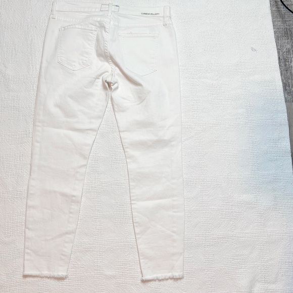 NWT Current Elliott Stiletto Sugar Knee Destroy Raw Hem Jeans - Picture 9 of 10